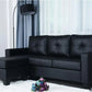 Leather – 3 Seater with Ottoman