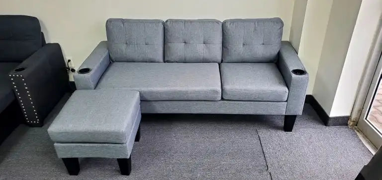 Fabric – 3 Seater with Ottoman